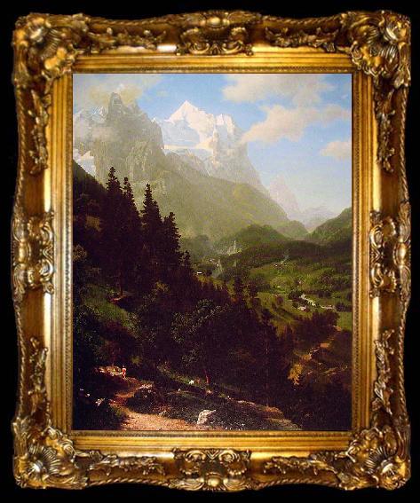 framed  Albert Bierstadt The  Wetterhorn, ta009-2